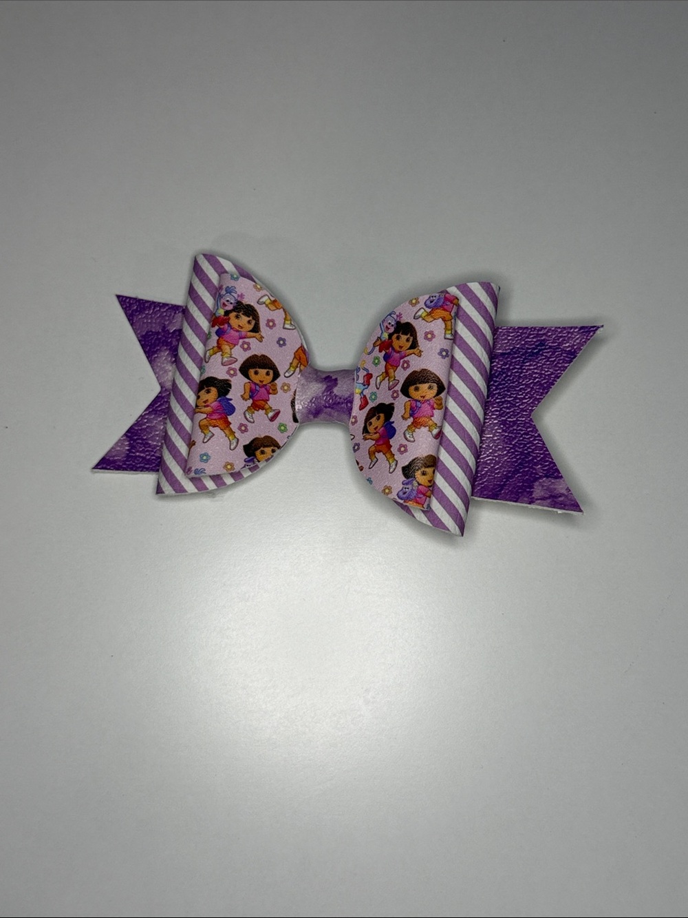 Dora the Explorer Purple Boutique Hair Bow Alligator Clip Girls